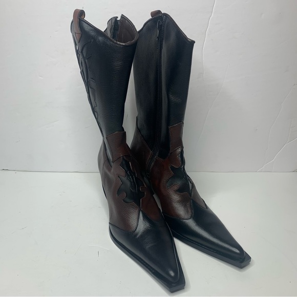 On Your Feet Bonanza Heeled Leather Western Boots - Picture 5 of 9